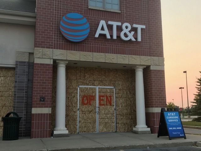 Boarded up Kenosha